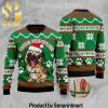 Bah Humpug Holiday Time All Over Print Knitting Pattern Ugly Christmas Sweater