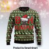 Bacardi Wine Chirtmas Time Wool Knitted Ugly Sweater