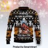 Basketball All Over Printed Christmas Knitted Wool Sweater