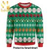 Baseball Jesus Save Gift Ideas Pattern Ugly Knit Sweater