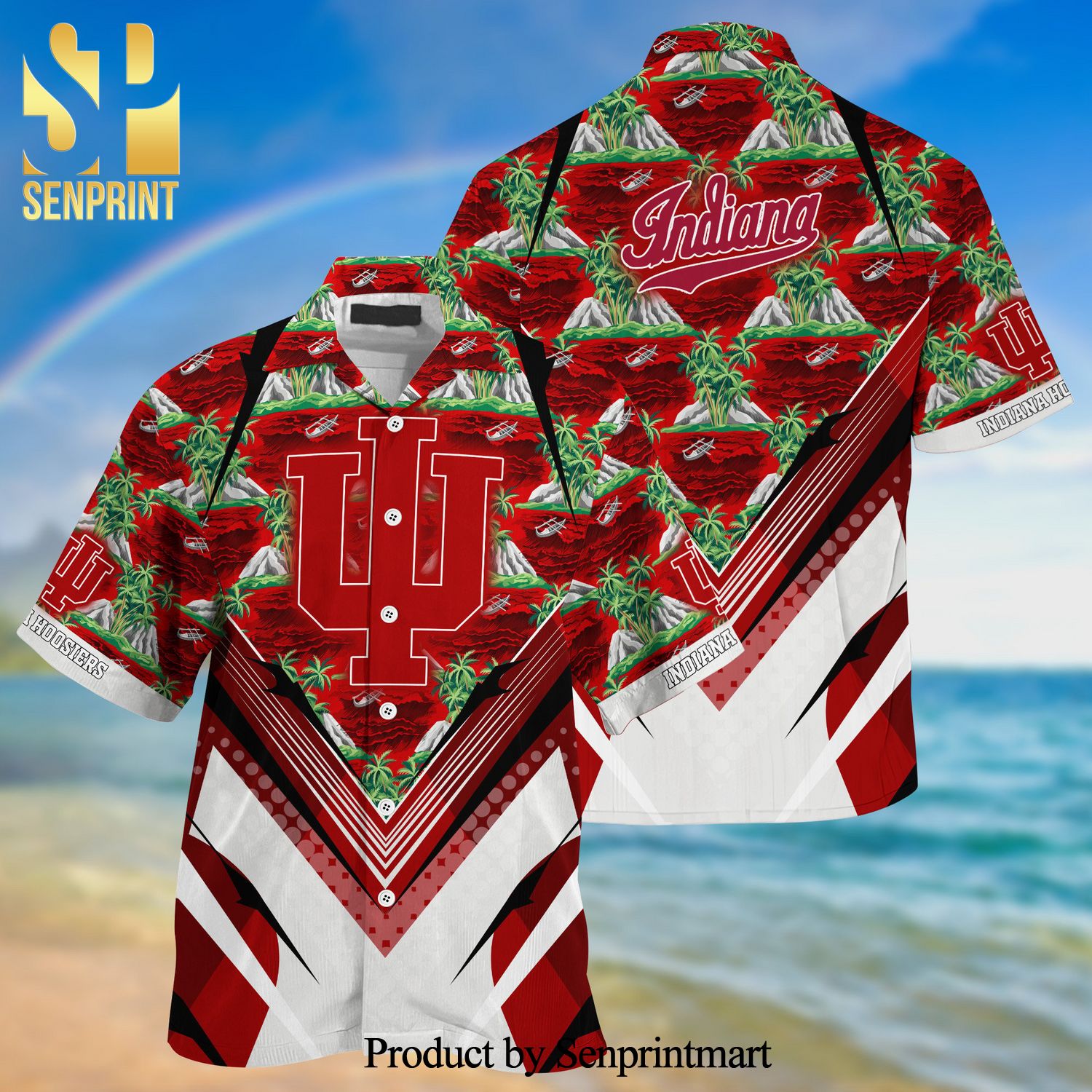 Indiana Hoosiers Summer Hawaiian Shirt And Shorts For Sports Fans This Season