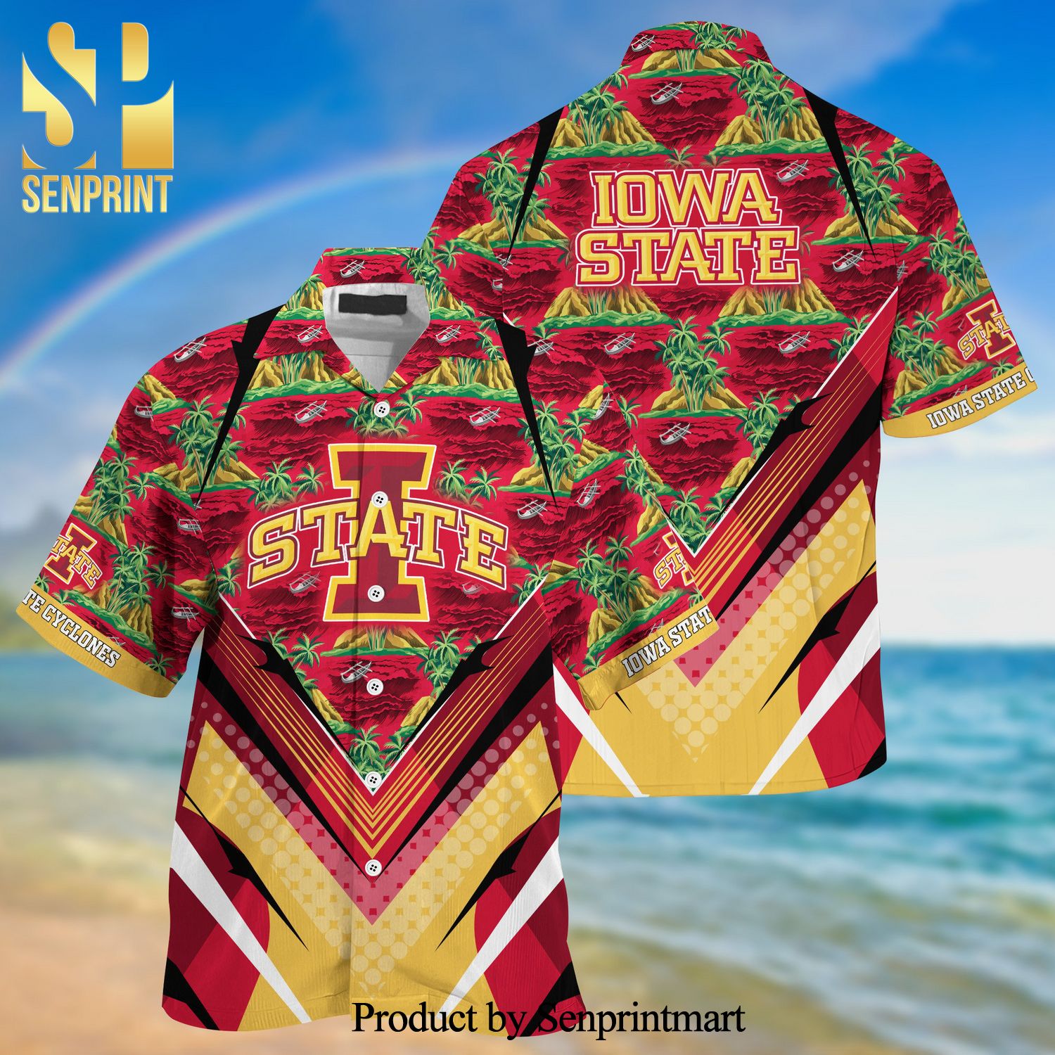 Iowa State Cyclones Summer Hawaiian Shirt And Shorts For Sports Fans This Season