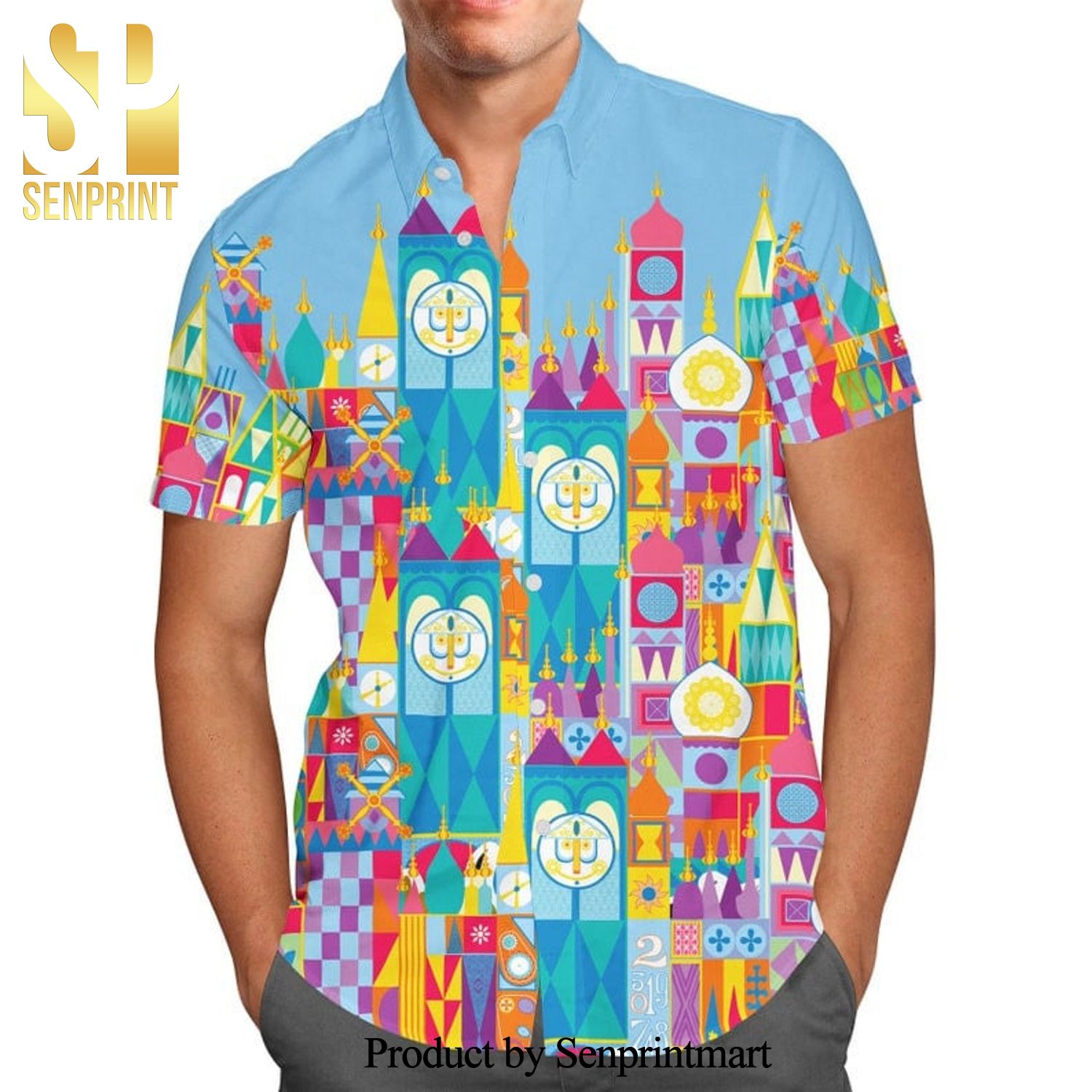 It’s A Small World Disney Parks Inspired Full Printing Hawaiian Shirt