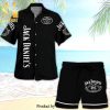 Jack Daniel’s Old Time Mickey Mouse Full Printing Aloha Summer Beach Hawaiian Shirt And Beach Shorts – Black