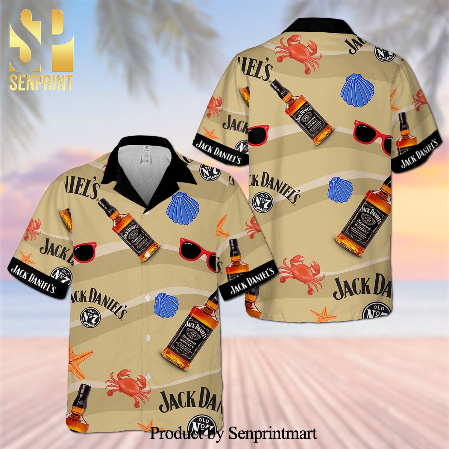 Jack Daniel’s Whiskey Full Printing Hawaiian Shirt