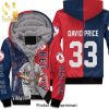 David Ortiz Boston Red Sox 34 Hot Outfit All Over Print Unisex Fleece Hoodie