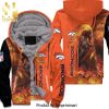 Denver Broncos Camo Pattern Full Printed Unisex Fleece Hoodie