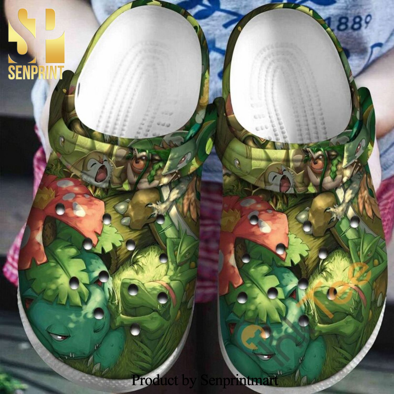 Solar Beam Pokemon Gift For Lover 3D Crocs Crocband