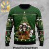 Bernese Mountain Dog Family Xmas Time All Over Printed Knitted Ugly Christmas Sweater