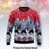 Bernese Mountain Dog Woofmas Xmas Gifts Full Printed Wool Ugly Christmas Sweater