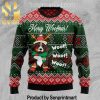 Berry Christmas Ugly Christmas Yall Pattern Knit Christmas Sweater