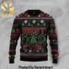 Best Cat Mom Ever Holiday Time All Over Print Knitting Pattern Ugly Christmas Sweater