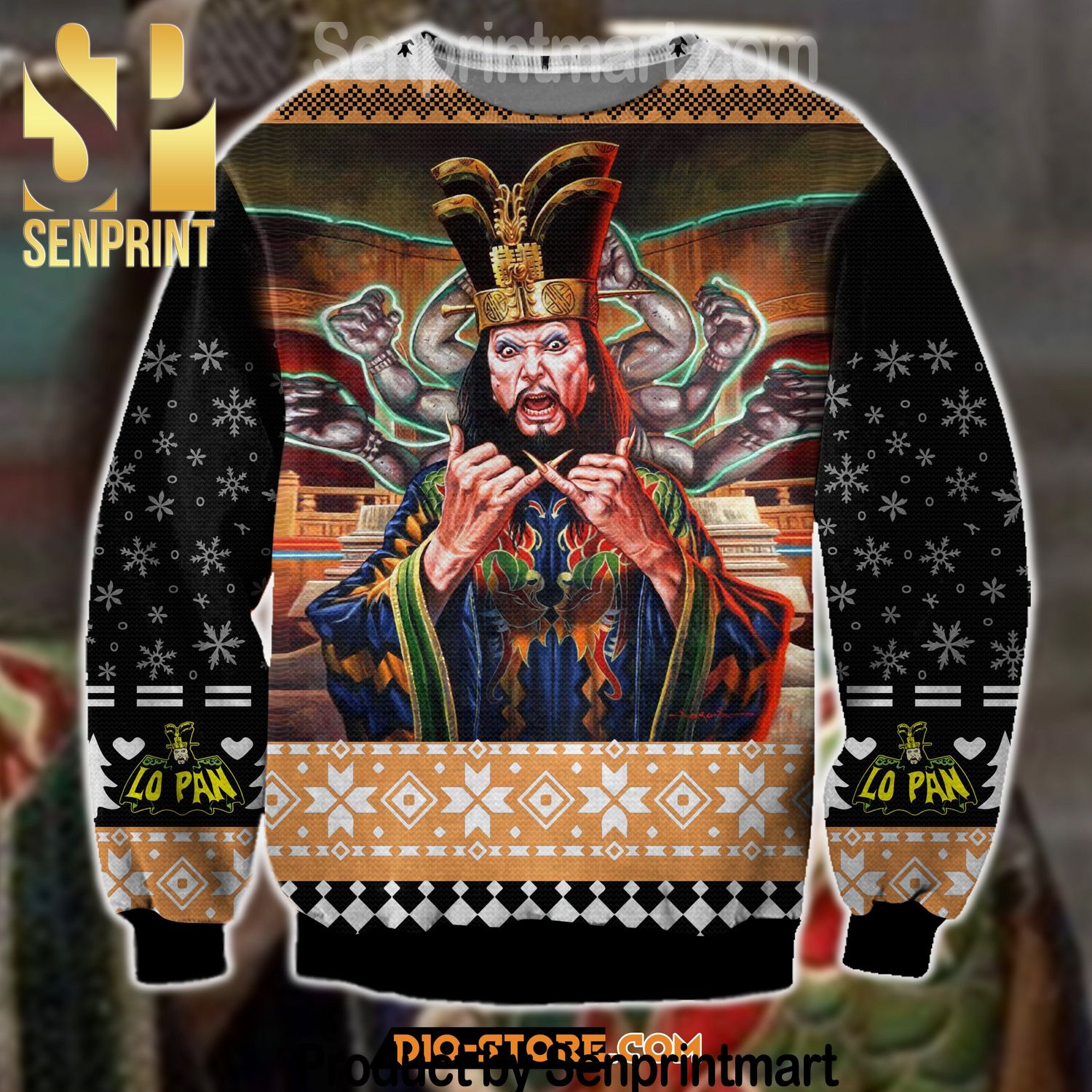 Big Trouble In Little China Chirtmas Time 3D Ugly Xmas Sweater