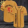 Fireball In My Veins Jesus In My Heart All Over Print Baseball Jersey – Yellow