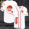 Front Row Motorsports Car Team All Over Print Baseball Jersey – White