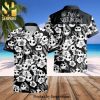 Jack Skellington Clouds Disney Cartoon Graphics Full Printing Combo Hawaiian Shirt And Beach Shorts – Gray