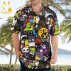 Jack Skellington Emoji Pattern Full Printing Hawaiian Shirt – White