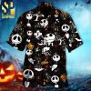 Jack Skellington Smoky Emotions Pattern Full Printing Hawaiian Shirt – Black