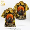 Jack Skellington Pumpkin Sketched Full Printing Hawaiian Shirt