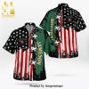 Jameson Full Printing Combo Hawaiian Shirt And Beach Shorts – Dark Green