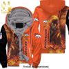 Denver Broncos Jack Skellington And Zero Hot Outfit Unisex Fleece Hoodie