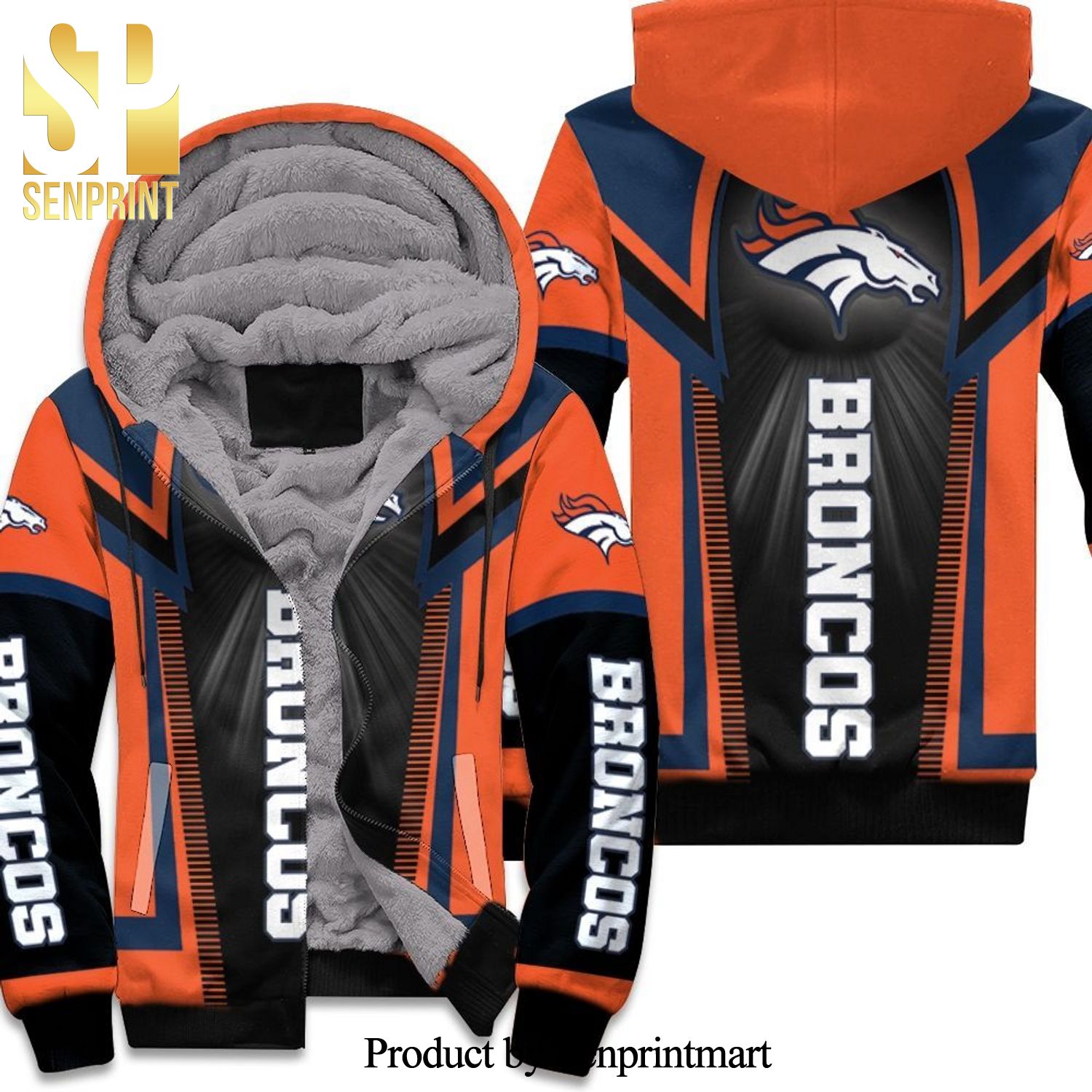 Denver Broncos New Fashion Unisex Fleece Hoodie