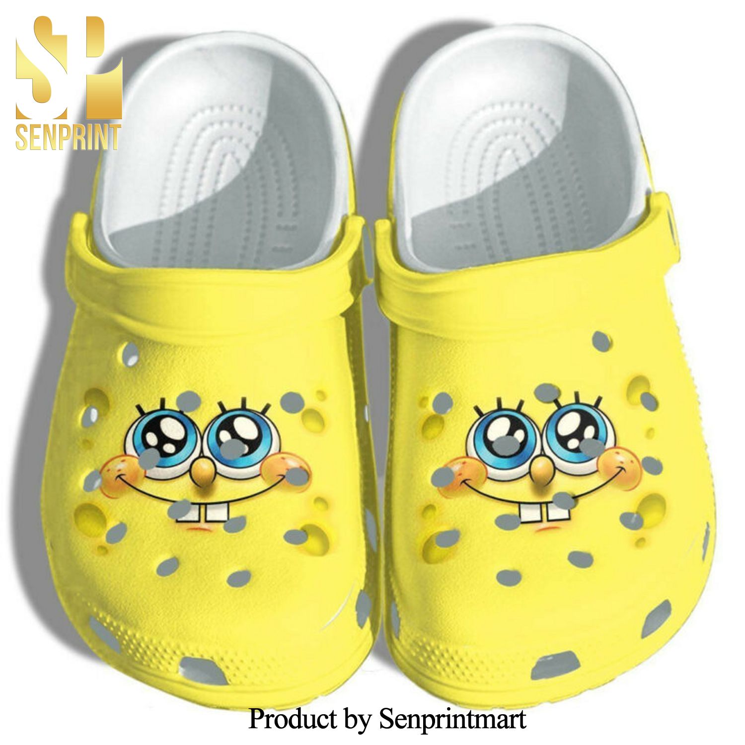 Sponge Cute Sponge Funny Face Beach Rubber Crocs Sandals