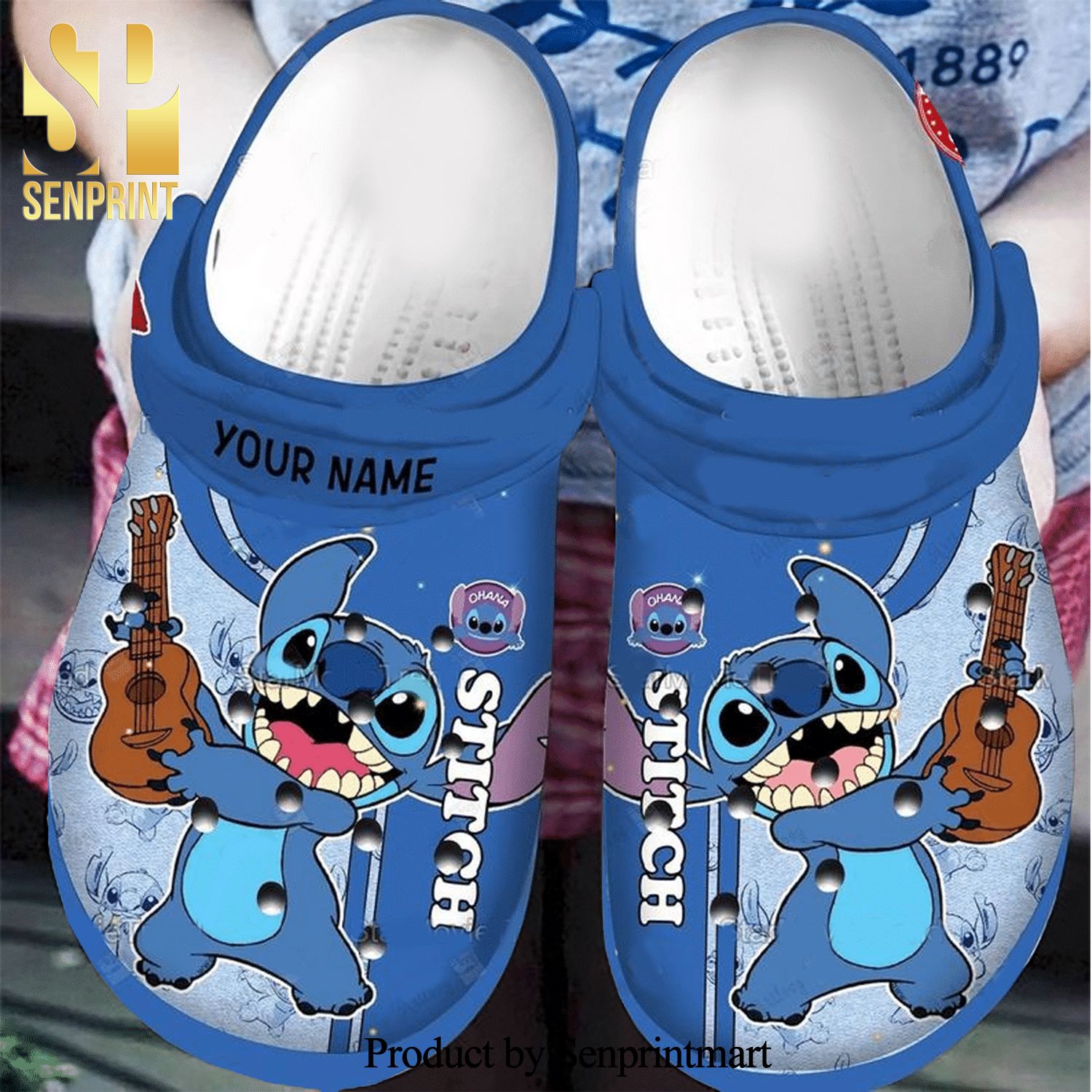 Stitch And Lilo Guitar For Men And Women Crocs Unisex Crocband Clogs