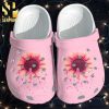 Sunflower Breast Cancer Awareness Merch Butterfly Pink Cancer Gift For Lover Crocs Sandals