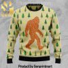 Bigfoot Squatchmas Gift Ideas Pattern Ugly Knit Sweater