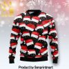 Black Cat Gift All Over Print Wool Blend Sweater