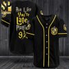 Harry Potter Run Like You’Re Late For Platform 9 3 4 Ravenclaw All Over Print Baseball Jersey – Black