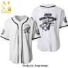 Jack Skellington All Over Print Pinstripe Baseball Jersey – White