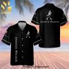 Johnnie Walker Full Printing Combo Hawaiian Shirt And Beach Shorts – Black