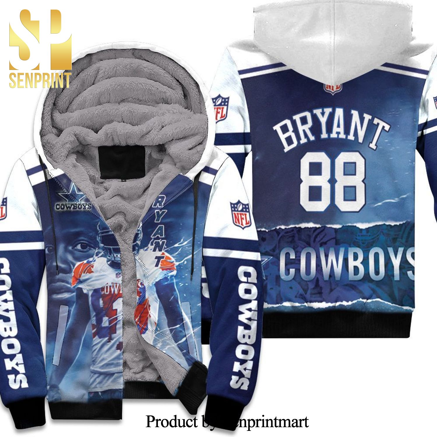 Dez Bryant 88 Dallas Cowboys Oklahoma State Cowboys Best Outfit 3D Unisex Fleece Hoodie