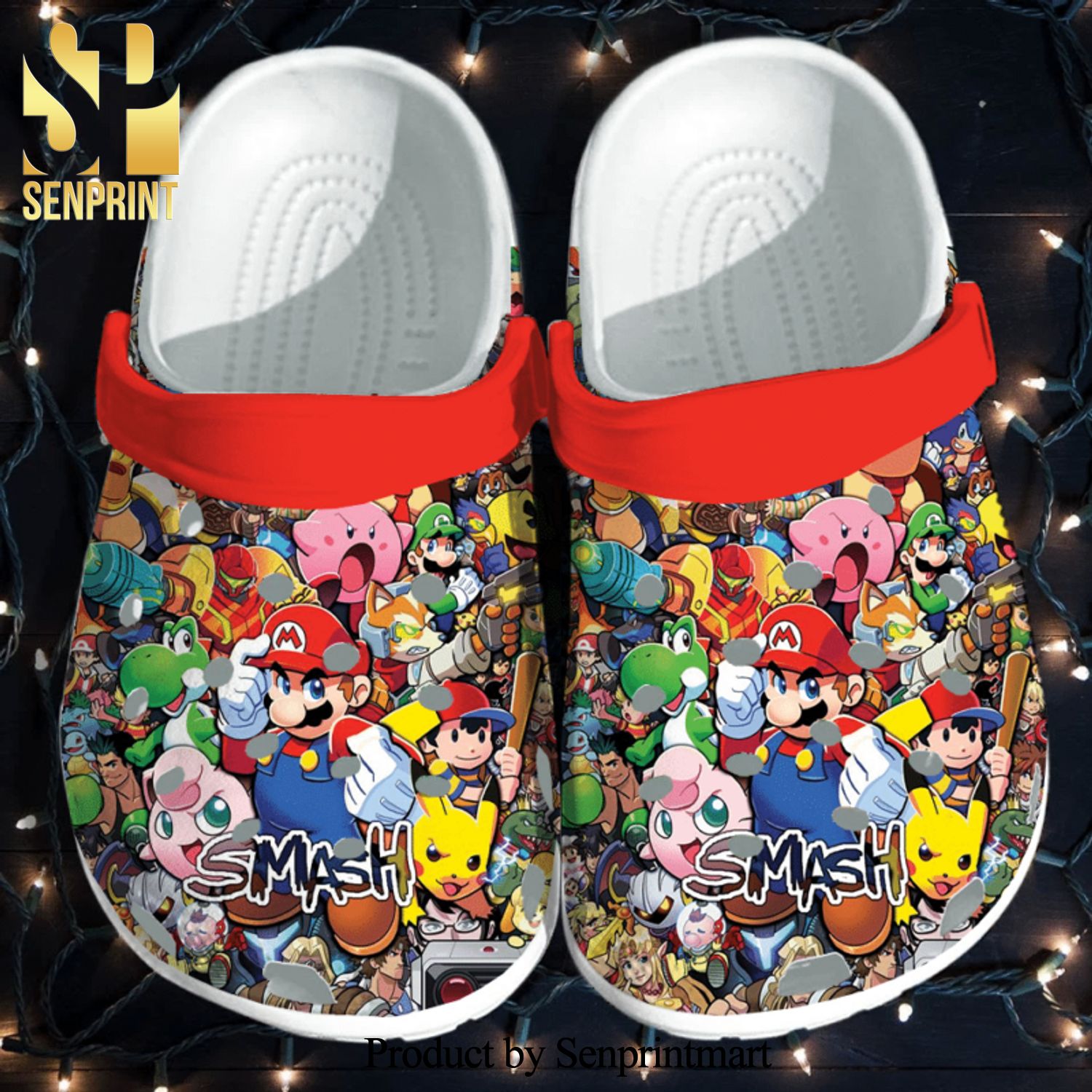 Super Smash Bros Street Style Crocs Shoes