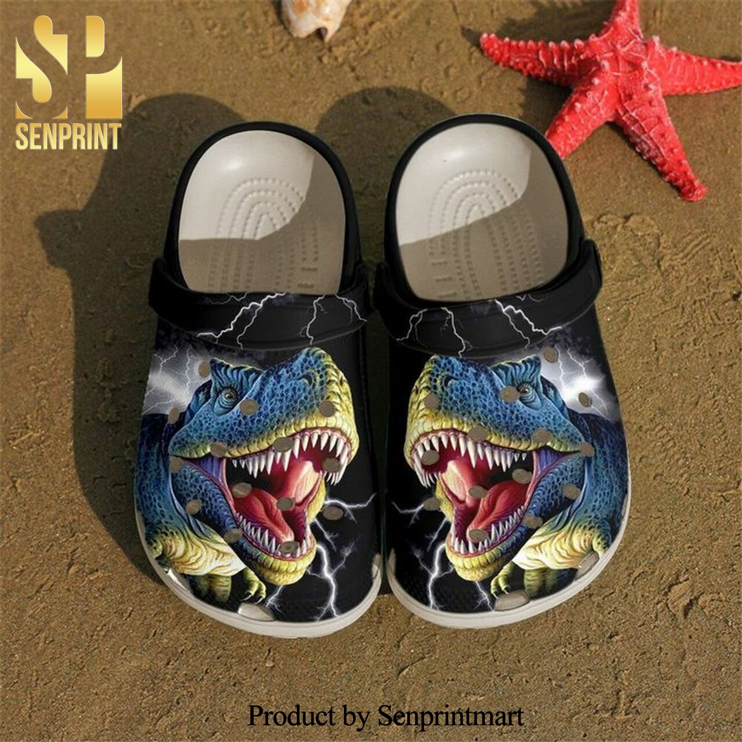 T-Rex Angry 102 Gift For Lover Unisex Crocs Crocband Clog