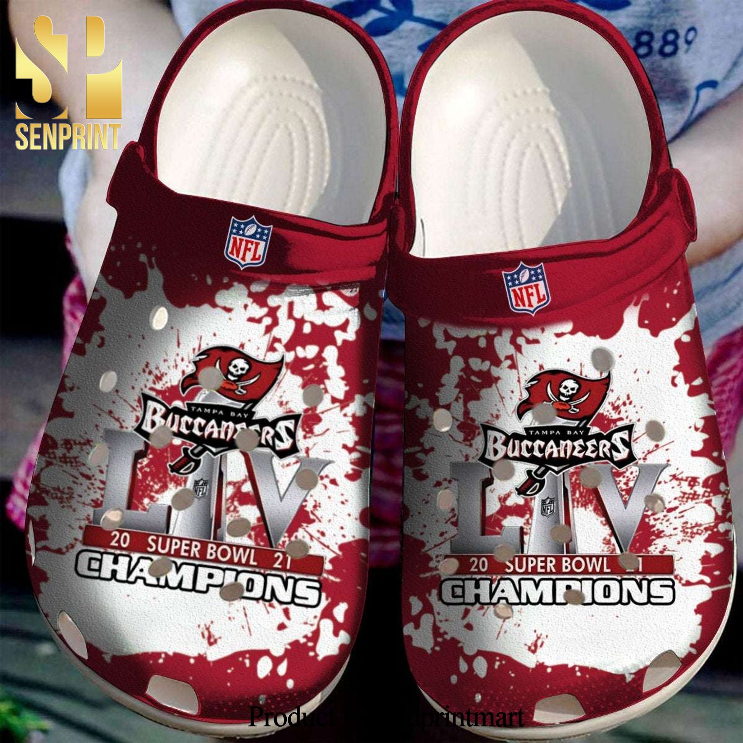 Tampa Bay Buccaneers Champions Rubber Crocs Shoes