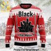 Black Cat Meomy Christmas And A Happy Purr Year Gift Ideas Pattern Ugly Knit Sweater