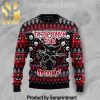 Black Cat Snowflake Full Printing Ugly Xmas Sweater