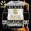 Black Velvet Whisky Cat Meme Holiday Time Christmas Wool Knitted Sweater