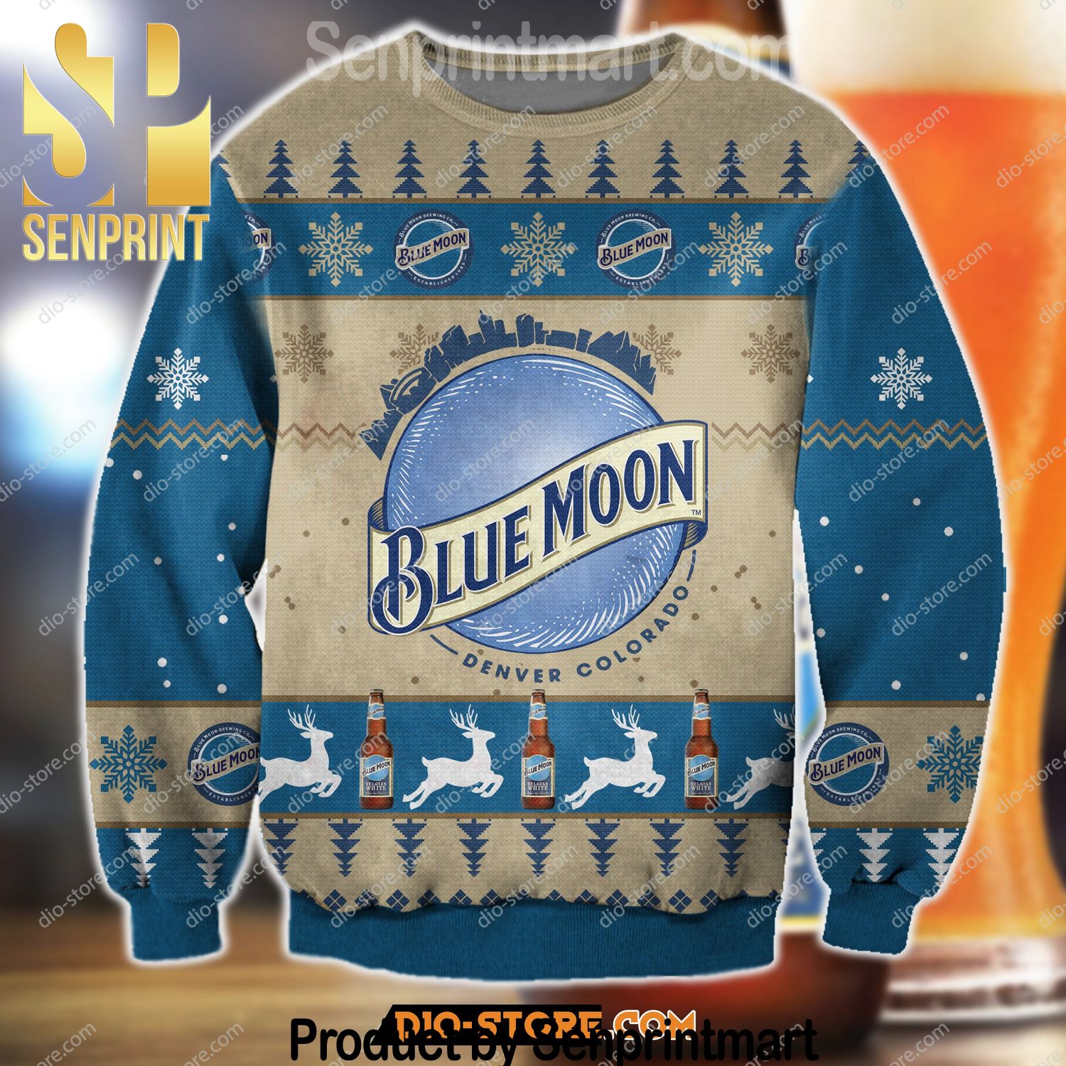 Blue Moon CINT10394 -1 Gift Ideas Pattern Ugly Knit Sweater