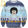 Bobs Burgers All Over Printed Christmas Knitted Wool Sweater