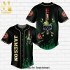 Jameson Irish Whiskey USA Flag Skull Full Printing Unisex Baseball Jersey – Dark Green