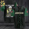 Jameson Whisky Dad All Over Print Unisex Baseball Jersey – Dark Green