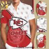 Kansas City Chiefs Full Printing Short Sleeve Dress Shirt Hawaiian Summer Aloha Beach Shirt – Red Yellow