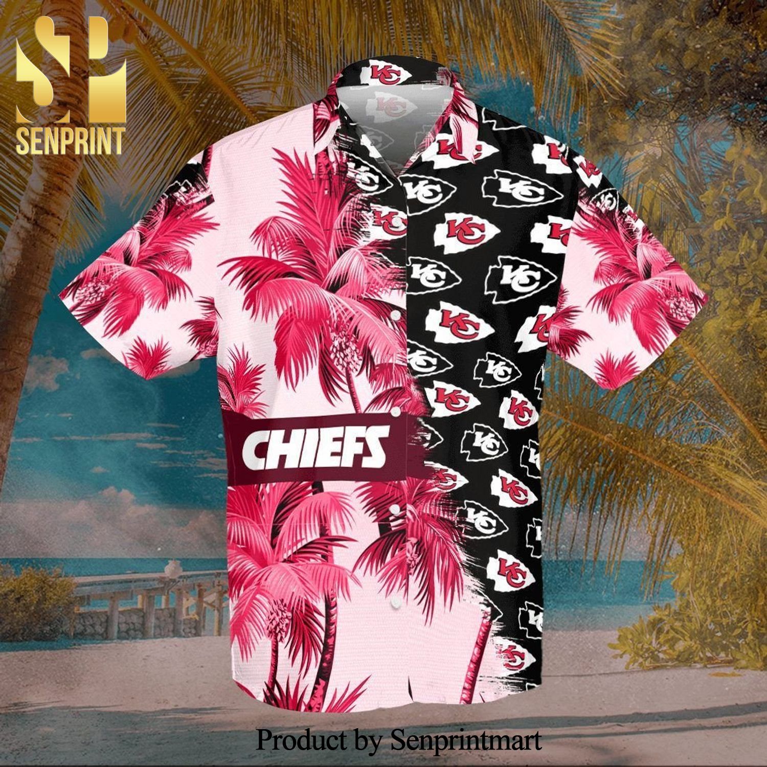Kansas City Chiefs Team Chiefs Full Printing Hawaiian Shirt