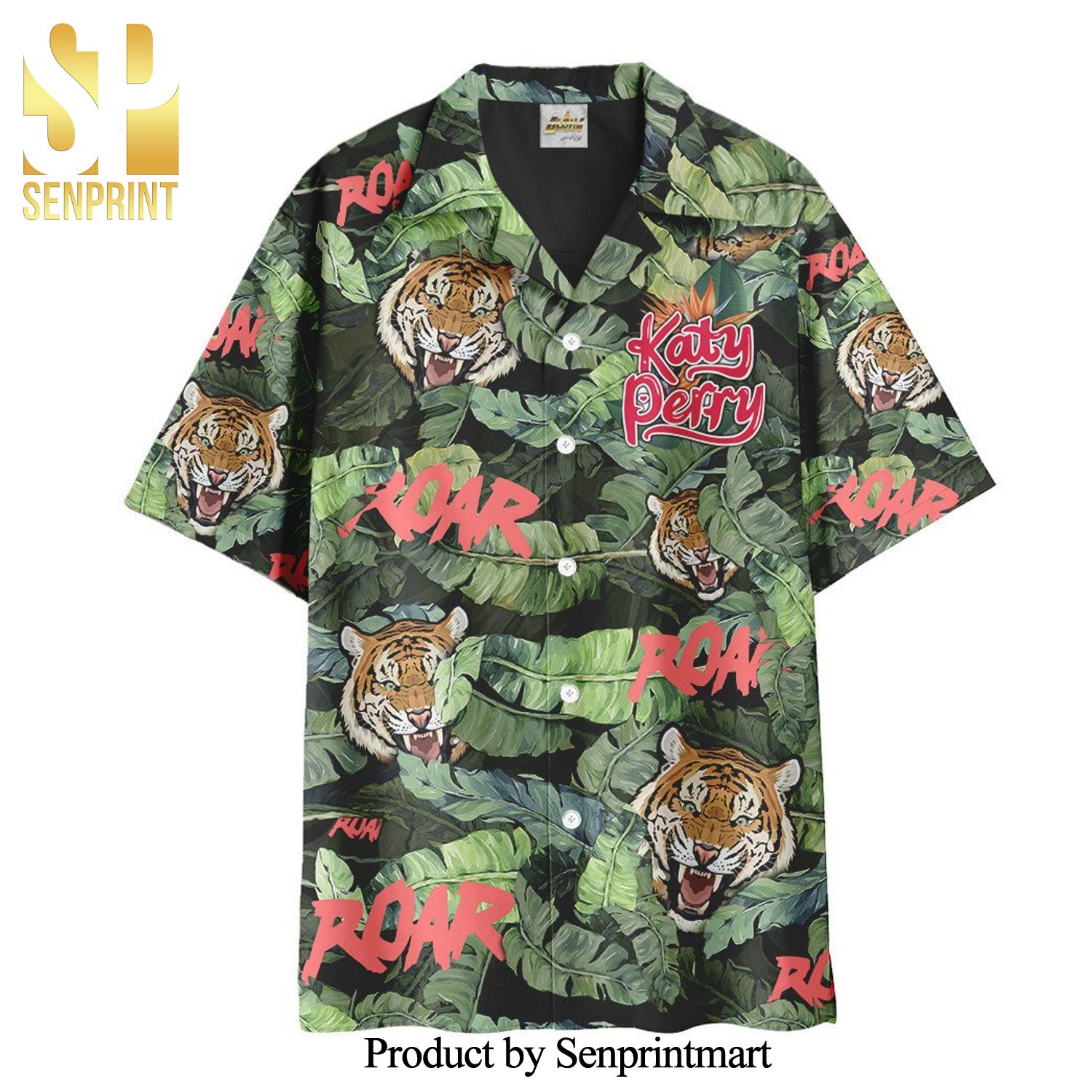 Katy Perry Hawaiian Beach Shirt – Tiger