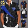 Kentucky Wildcats Full Printing Flowery Short Sleeve Dress Shirt Hawaiian Summer Aloha Beach Shirt – Neon Blue