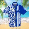 Kentucky Wildcats Full Printing Short Sleeve Dress Shirt Hawaiian Summer Aloha Beach Shirt – Neon Blue White